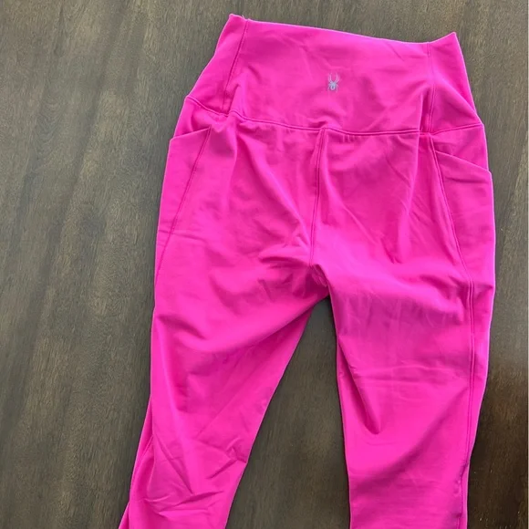 Spyder Vibrant Hot Pink Leggings size Small - Picture 8 of 11